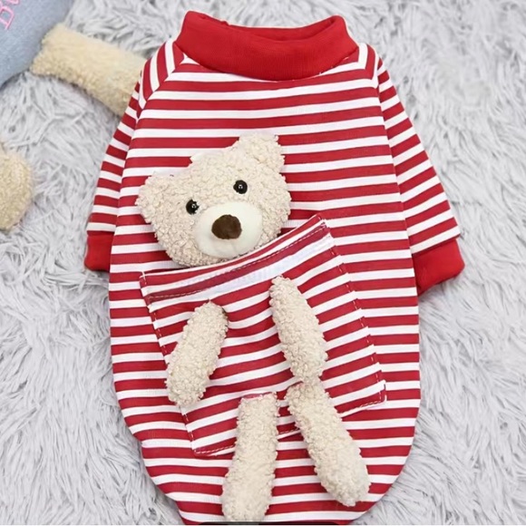 Other - 🐾🐾🐾3 for $12🐾🐾🐾Striped Dog Sweatshirt NWOT